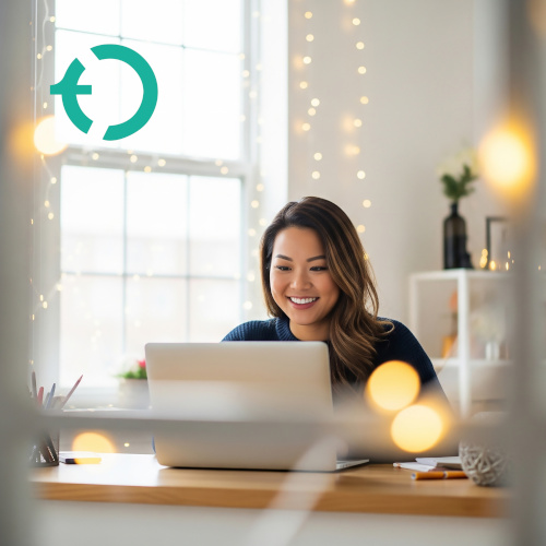 Woman Editing Documents